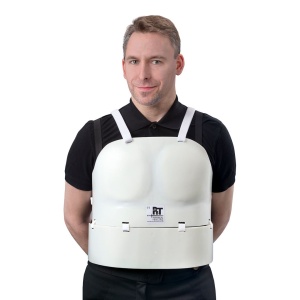 Extended chest protector for men